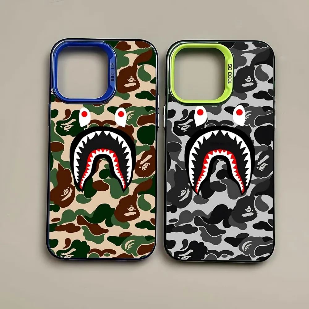 B-Bath-B-A-E Shark Phone Case For Samsung S24 S23 S22 S21 S20 S10 FE Note 20 Ultra 5G Lite Plus Candy Back Cover