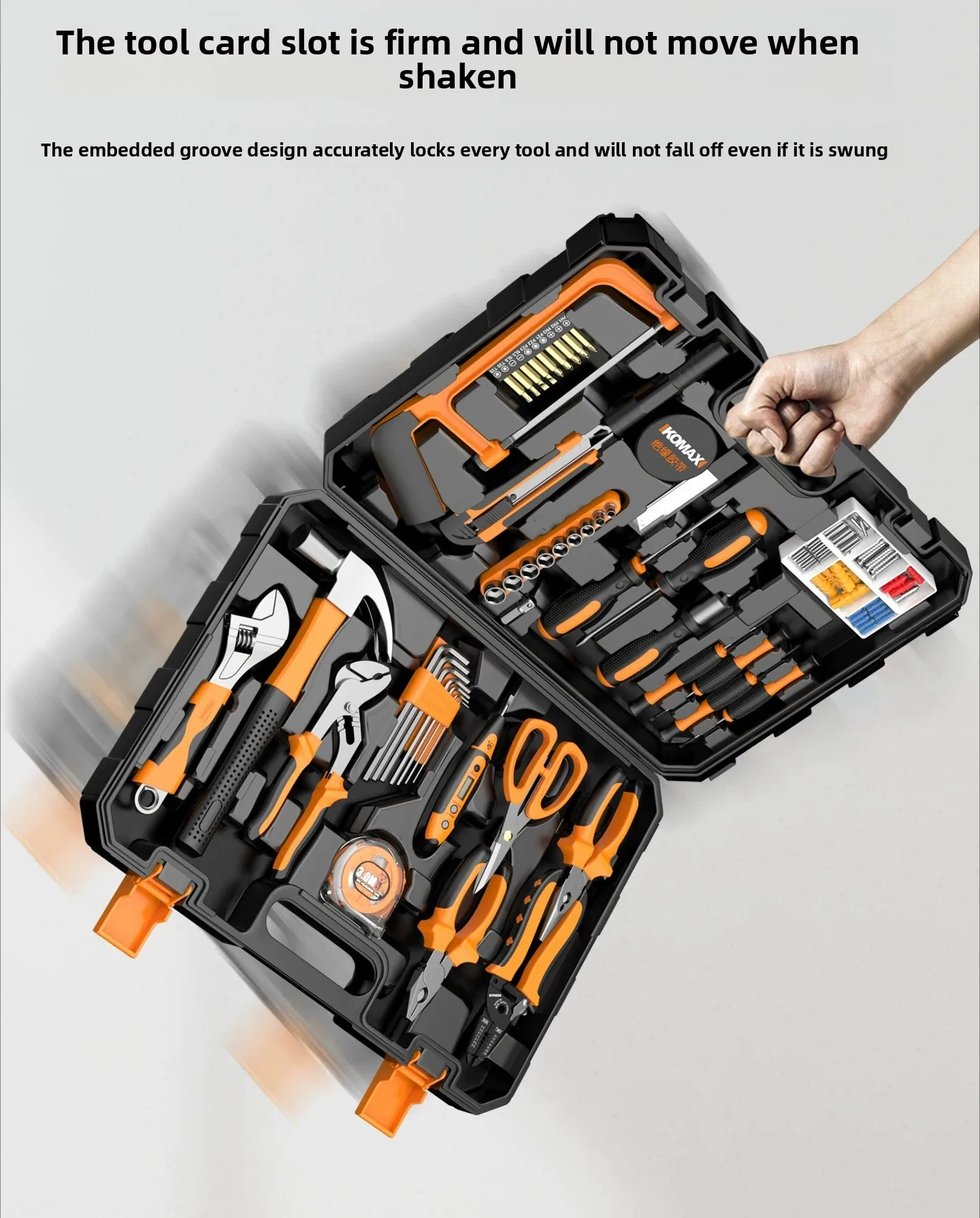 Multifunctional Hardware Repair Tool Kit Complete Combo Set for Household Electrician Home Maintenance and Car Vehicle Use