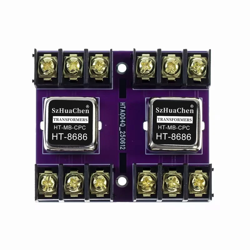 HT-8686 Transformateur de signal audio Permalloy équilibré vers RCA 600:600 20Hz-20KHz, isolateur de conversion équilibré/non équilibré