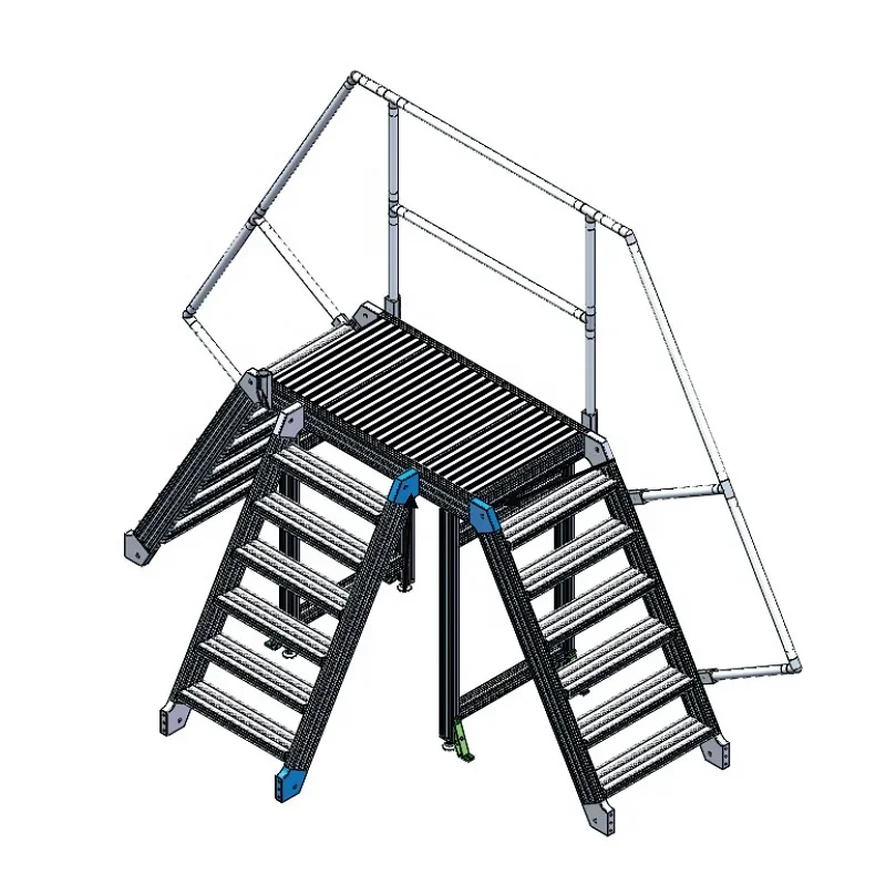 Multifunction steel frame scaffolding folding multi purpose scaffold platform aluminium step combination ladders