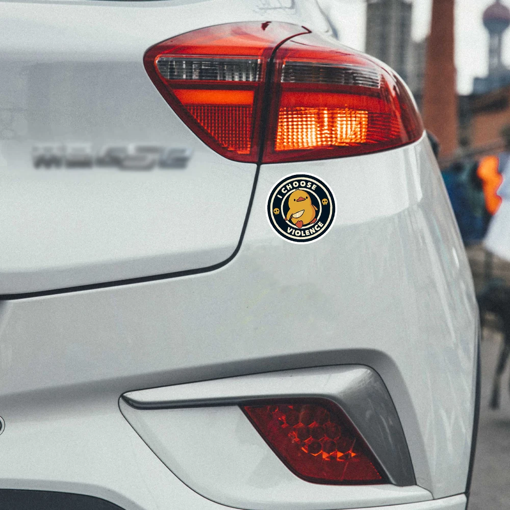 أختر العنف مضحك بطة من توبي فونسيكا ملصق لأجهزة الكمبيوتر المحمول ديكور غرفة نوم سيارة لطيف الكرتون الفن المألوف حقيبة عامة #3