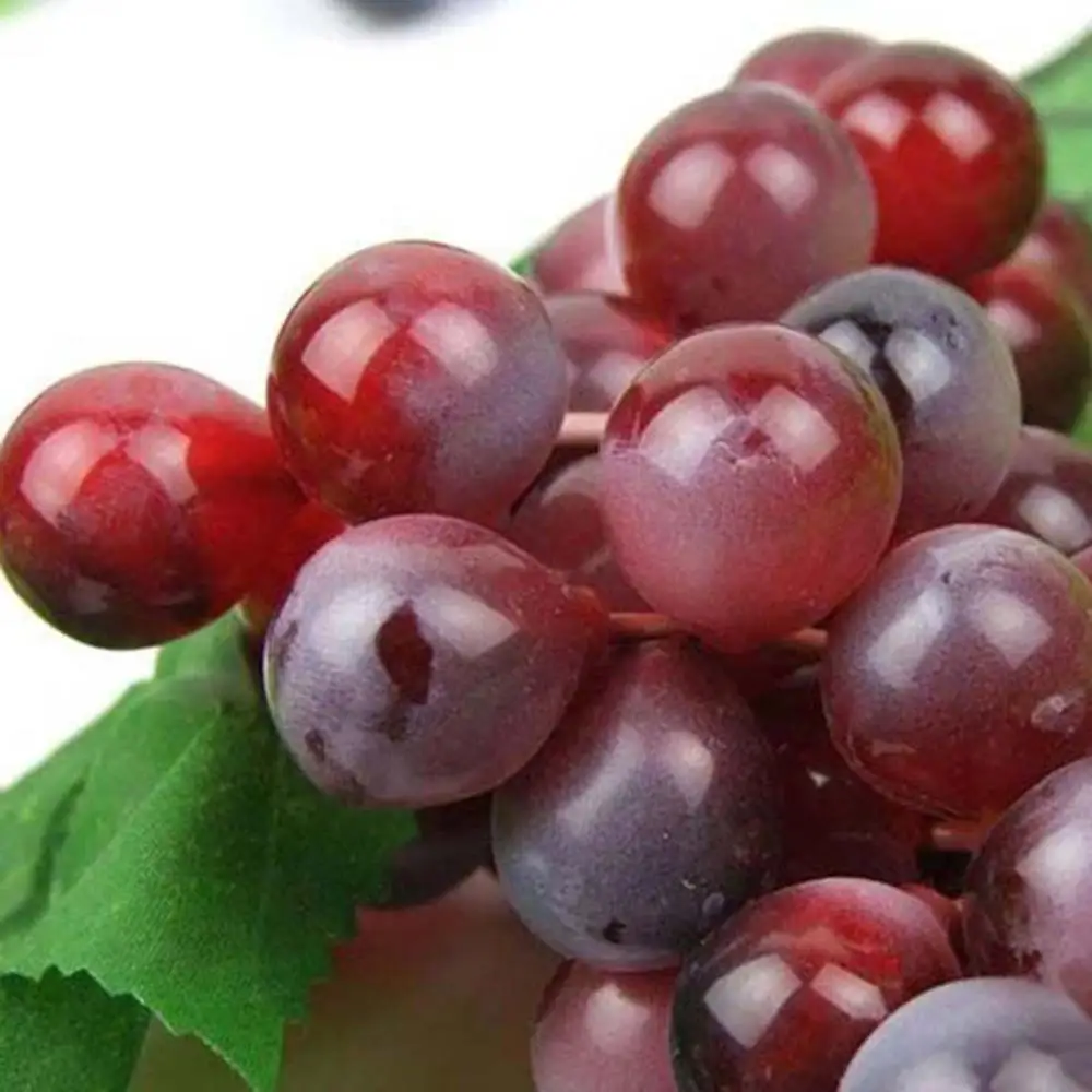 

Mini Garden Decorative Wedding Plastic Simulation Grapes Artificial Fruit Home Decor