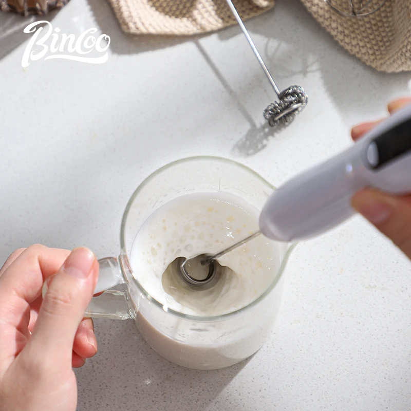 Bincoo Electric Milk Frother Coffee Latte Art Automatic Milk Frother Household Milk Handheld Whipper Stirring Stick