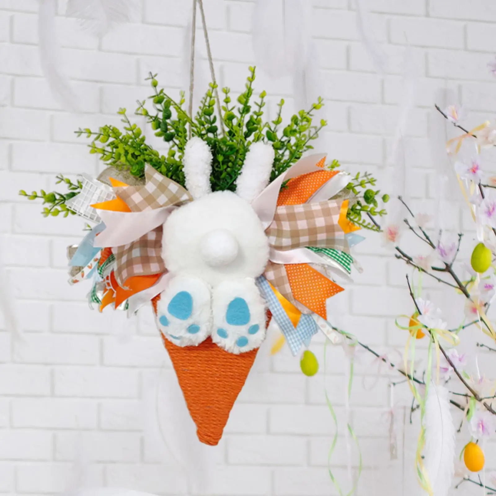 

Easter Bunny Wreath Creative Easter Decoration for Home Festival Bedroom