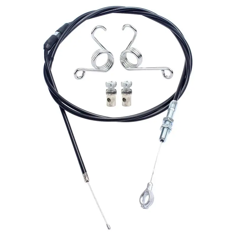 Straight Throttle Cable Kit Go Cart Replacement Parts With Brake Return Pedal Springs 75 Inch Go Cart Brake Cable Enhanced