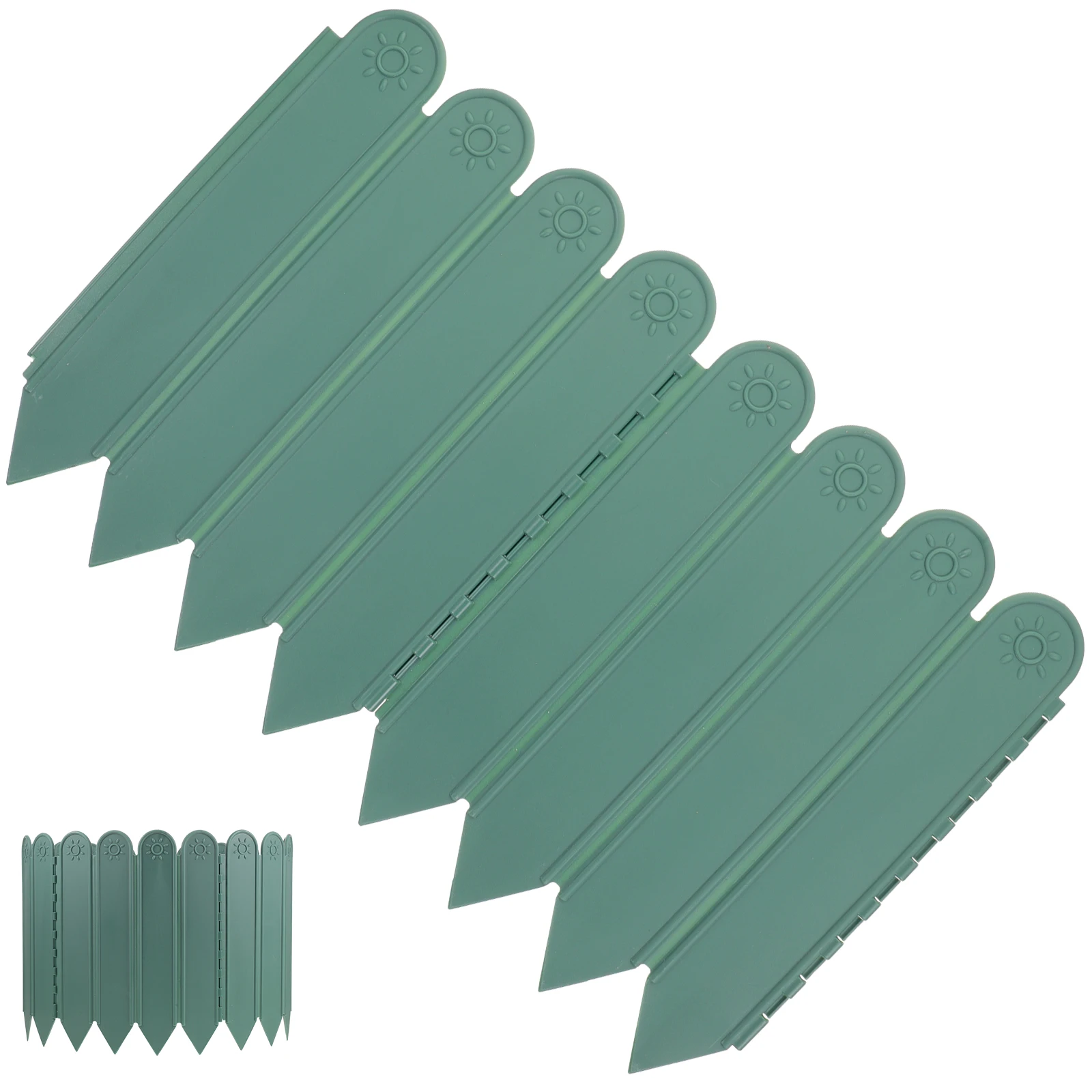 

Plastic Garden Fence Reusable Yard Panels Dog Courtyard Partition Lawn Beds Pathways Outdoor Border Fence nament Christmas Tree