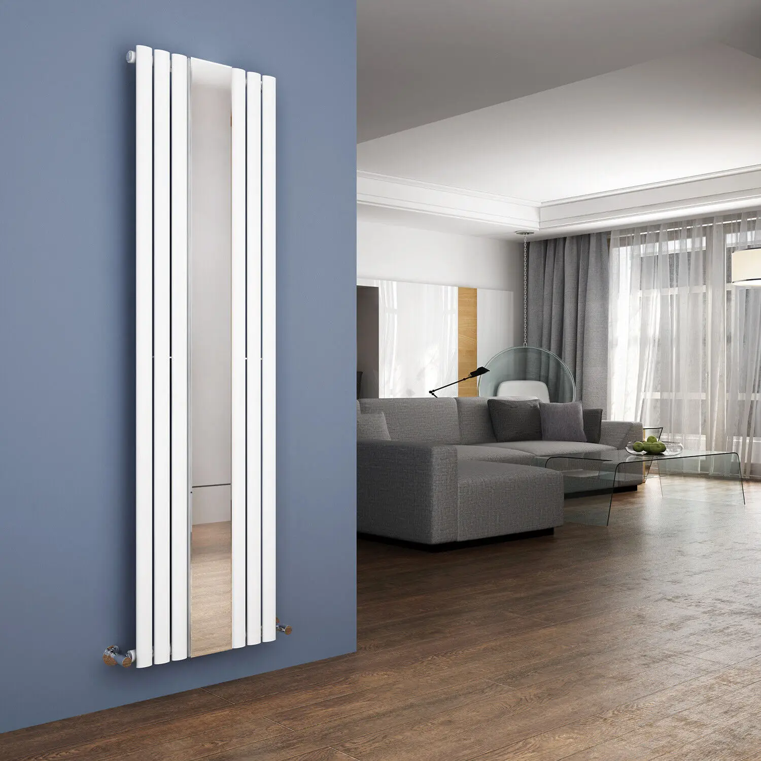Decorative steel plate mirror radiator Room hot water radiator and graphic design solution