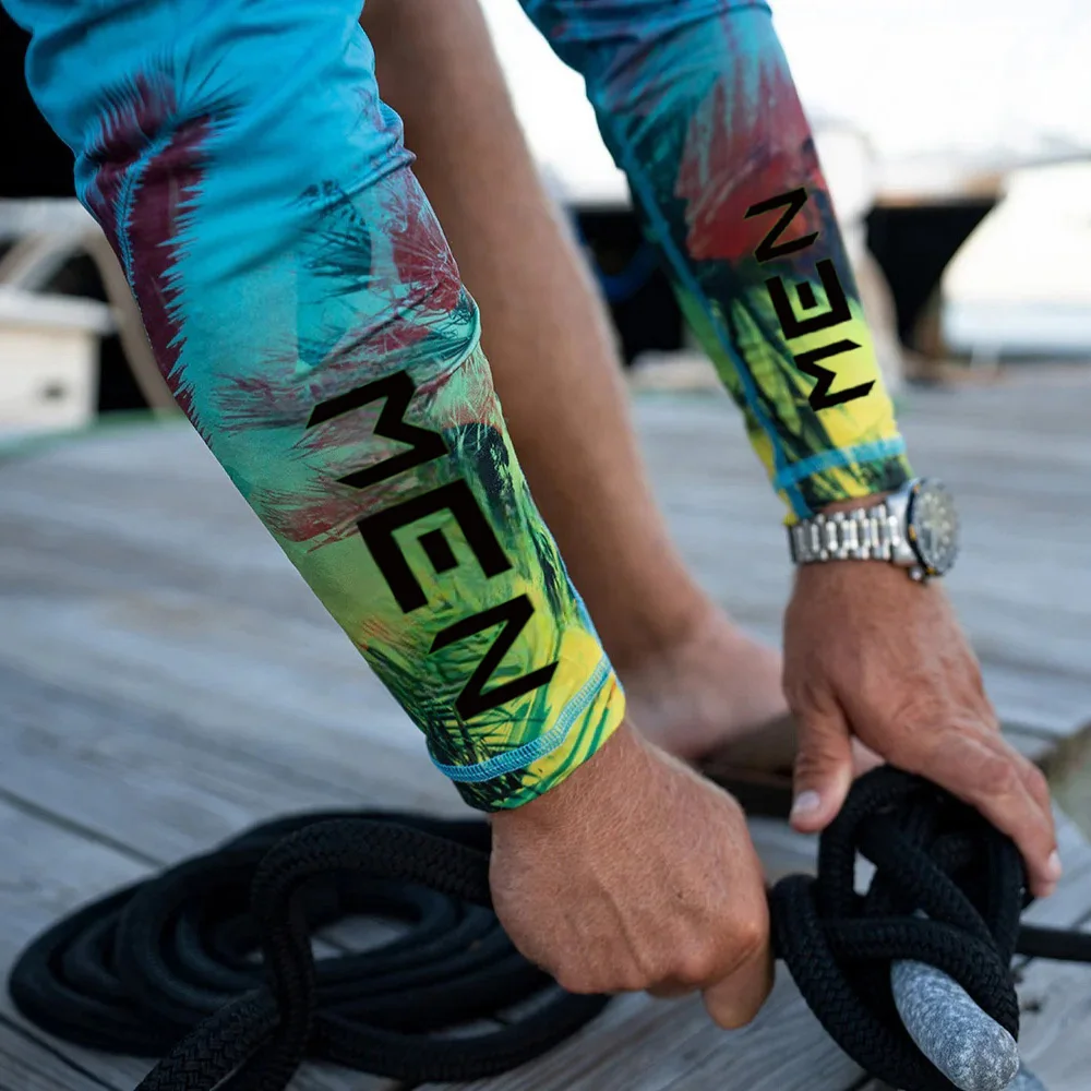 قميص صيد رجالي بأكمام طويلة مقنع ، حماية من أشعة الشمس ، جيد التهوية ، سريع الجفاف ، تيشيرتات حماية من الشمس ، خارجي ، صيفي