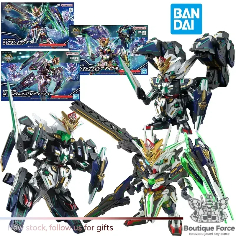 

Bandai SDW Heroes GF Gundam Astrea Type-B Action Figure Captain Qan T GF Anime Model Toy Collectible for Kids Adults Fans