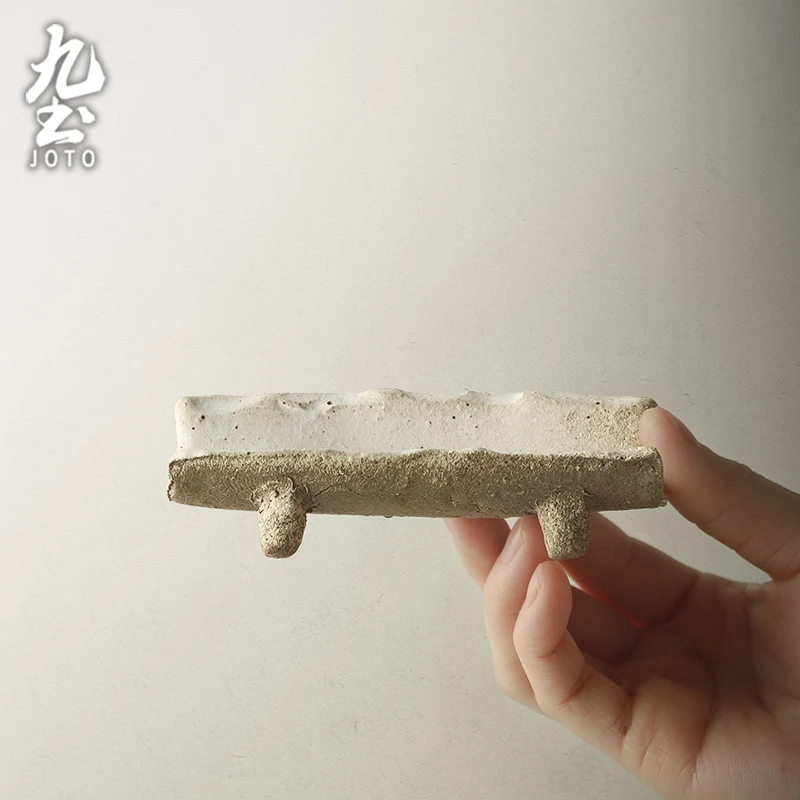 

JOTO Уникальная грубая керамическая текстура Здоровая окружающая среда Керамическая подставка для палочек для еды и держатель для ложки PJR0119