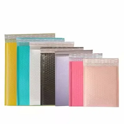50pcs Bubble Mailers Pink Poly Bubble Mailer Self Seal Padded Envelopes Gift Bags Black/blue Packaging Bags for Business