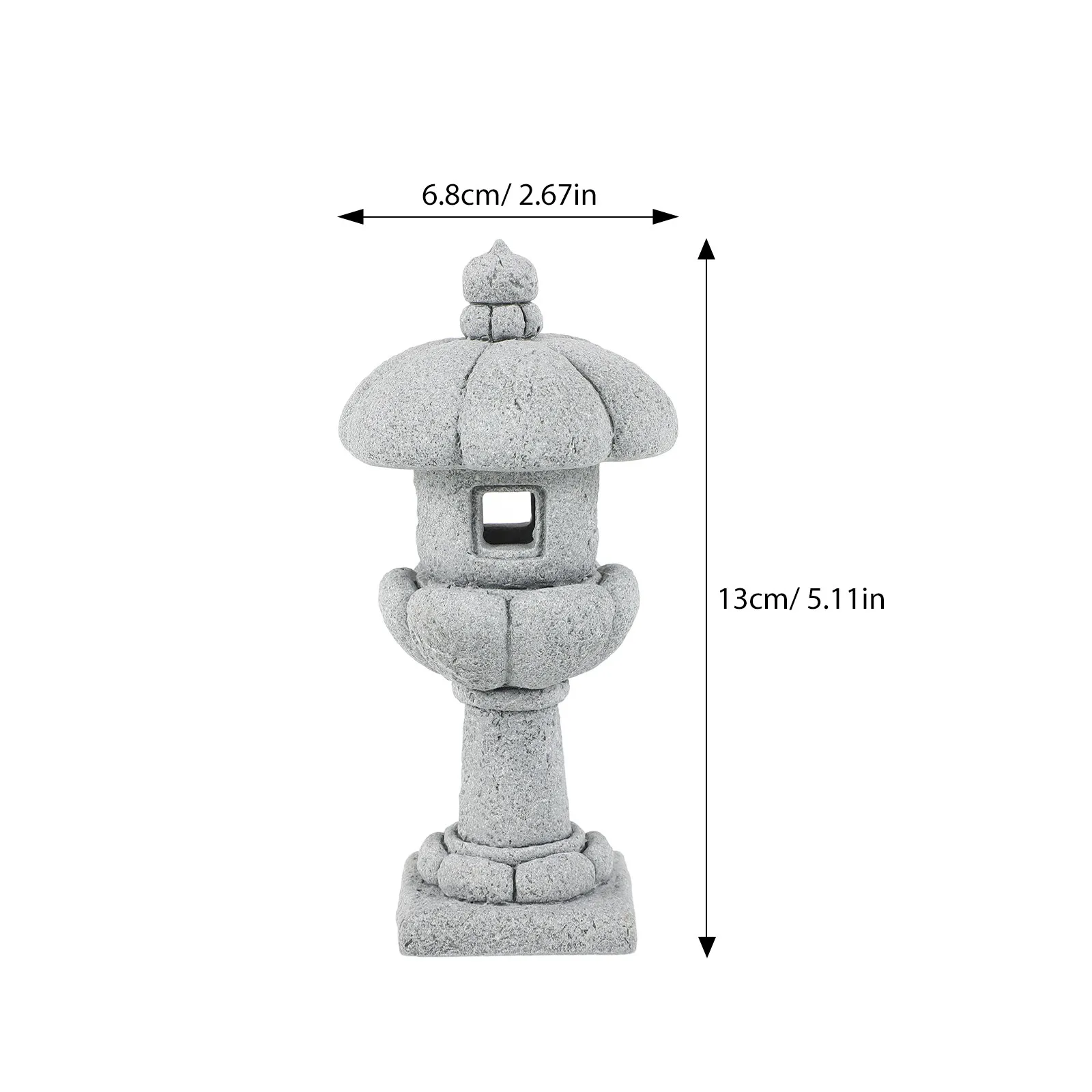 

Miniature Stone Pagoda Lantern Japanese Zen Garden Bonsai Decoration Aquarium Micro Landscape Outdoor Ornament