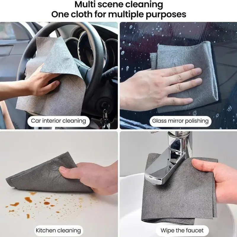 Ultra Absorbent Microfiber Cleaning Towels Streak-Free & Lint-Free Shine Reusable Dusting Cloth All-Purpose Cloth Towels For Car