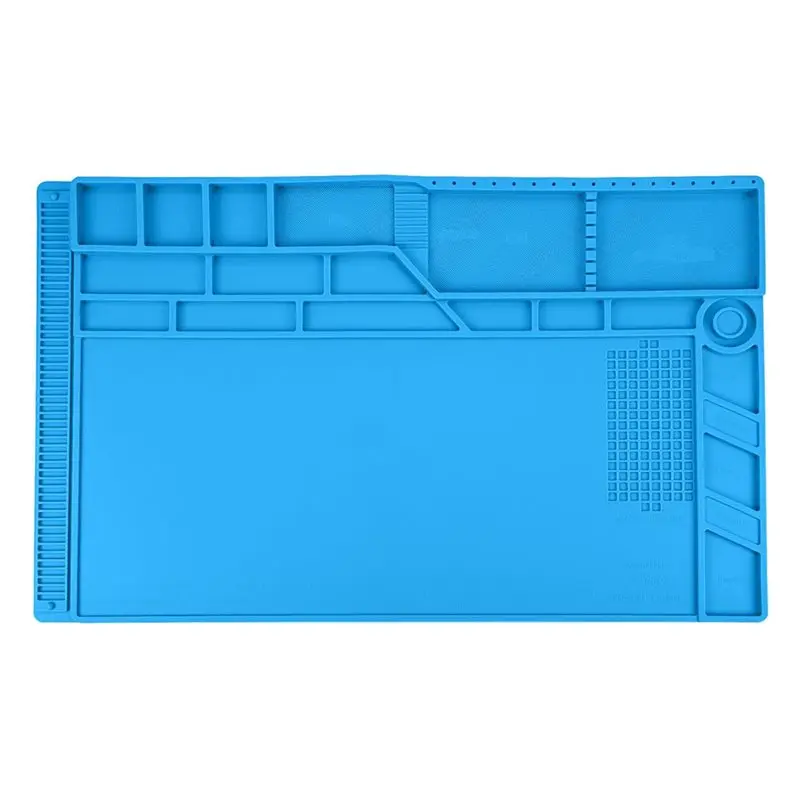 

HLZS-S-180 Work Station Multi Purpose With Grids-Silicone Soldering Mat For Watch, Phone Laptop Repair
