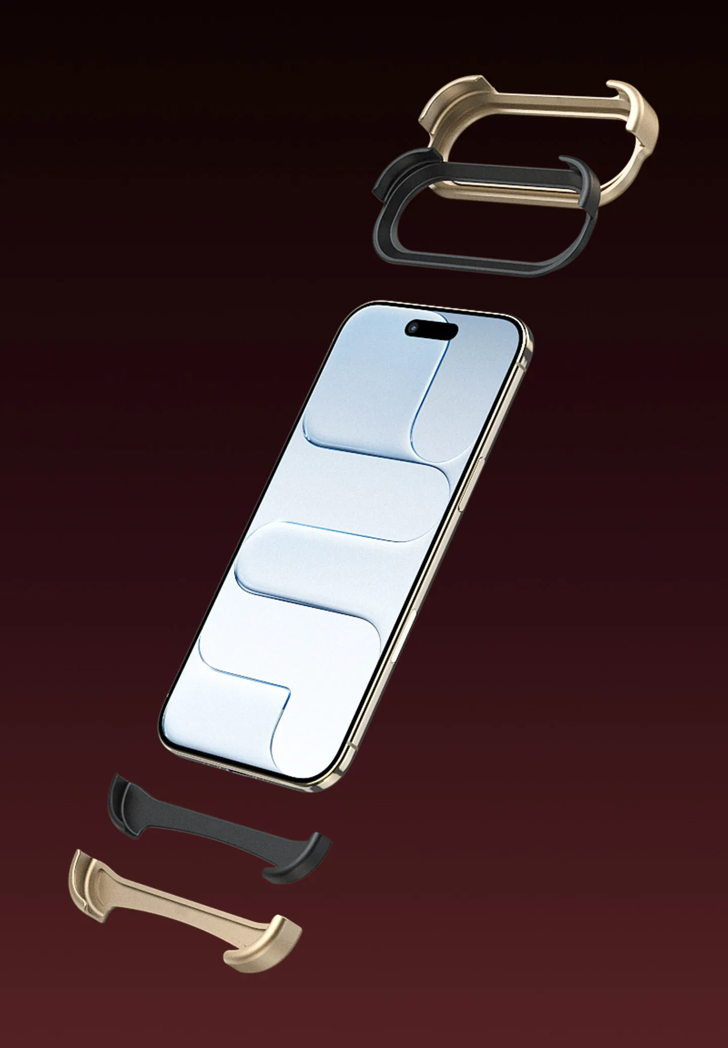 Aluminum ARC PULSE Case for IPhone 18 17 Pro Max Metal Rubber Double-layer Borderless Phone Case Protective Frame Cover