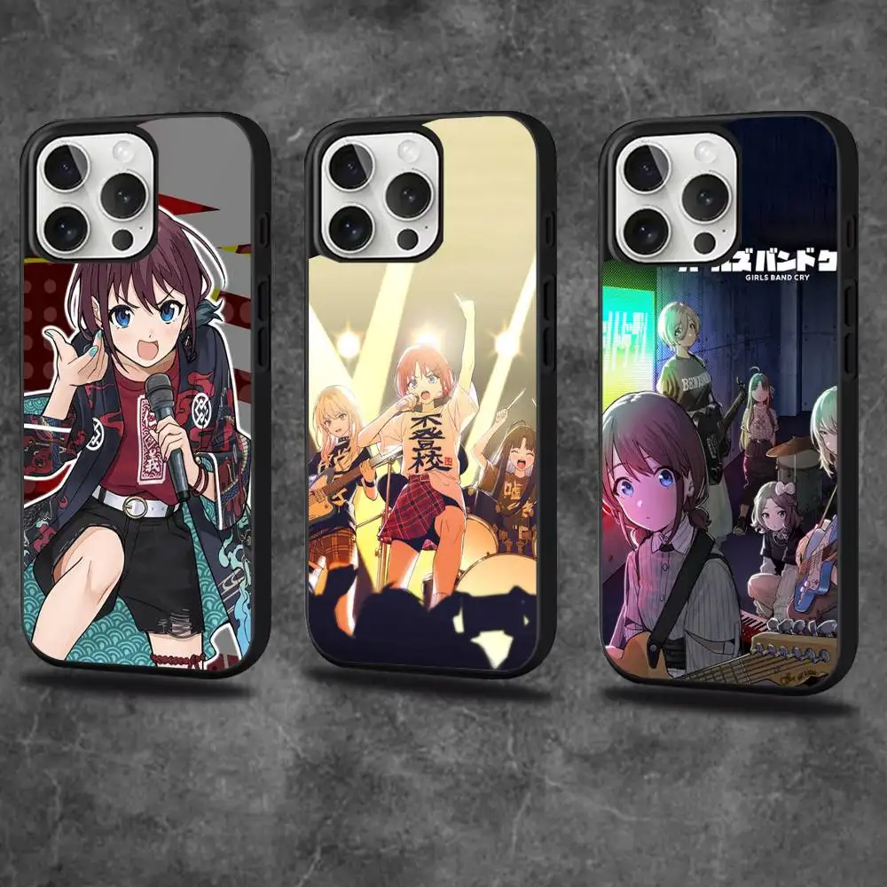 

Anime G-Girl BandS C-Cry Phone Case For iPhone 17,16,15,14,13,12,11,Pro,Max,Plus,Mini,SE4,E Magnetic Magsafe Wireless Charging