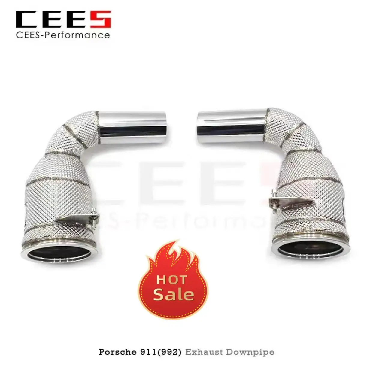 

CEES High Performance Stainless Downpipe with Catalysis for Porsche 911 (992) 3.0T Carrera 4S 2021-2025