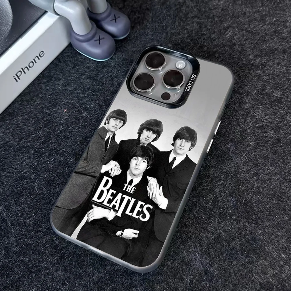 The Band B- BeatlesS Let It Be Phone Case IMD Color Silver Shell For IPhone 16 15 14 13 12 11 Pro Max Plus