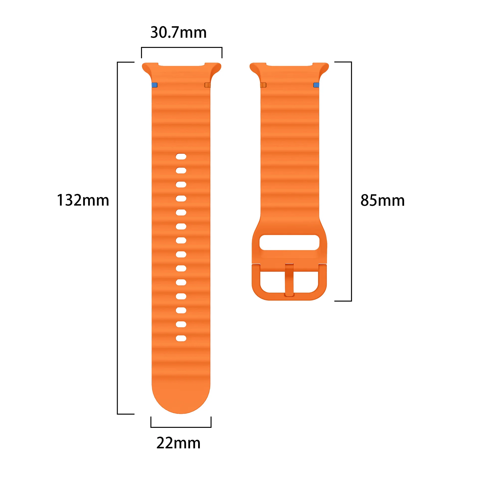 Original Silicone Band For Samsung Galaxy Watch 8 40mm 44mm Correa pulseira Bracelet Galaxy Watch 8 Classic 46mm Sport Strap image 6