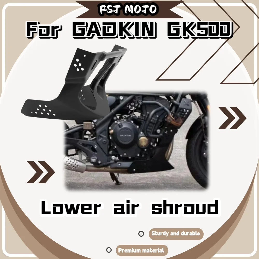 For GAOKIN GK500 Thick ABS Lower Wind Deflector Decor Cover Waterproof Anti Stone Scratch Engine Surface Fittings