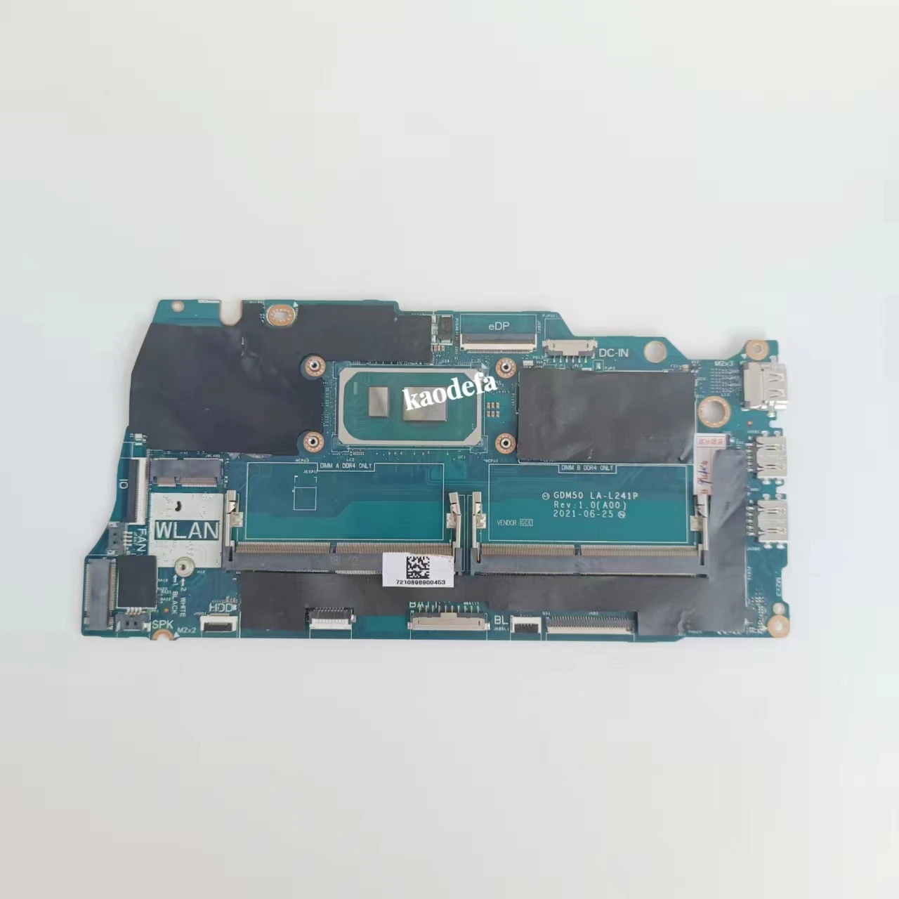 Imagem -04 - Laptop Motherboard para Dell Dell Inspiron 15 3511 i3 i5 i7 Cpu 11ª Geração Ddr4 Cn05pd08 100 Teste ok Gdm50 La-l241p