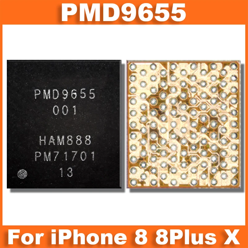 20Pcs PMD9655 001 Original New For iPhone 8 8Plus X Baseband Power IC Chip BGA U_PMIC_E Integrated Circuits Chipset