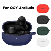 Wireless Earphone Silicone Protective Case for QCY ArcBuds/ArcBuds HT07/ArcBuds Lite Earbud Shockproof-Shell Anti Dust Sleeve