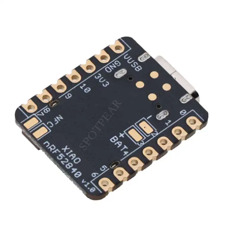 XIAO-nRF52840 BLE Pequena Placa de Desenvolvimento SuperMini, BT5.0 com Antena Onboard, Flash 1MB, 256kB RAM, Suporta Arduino CircuitPython