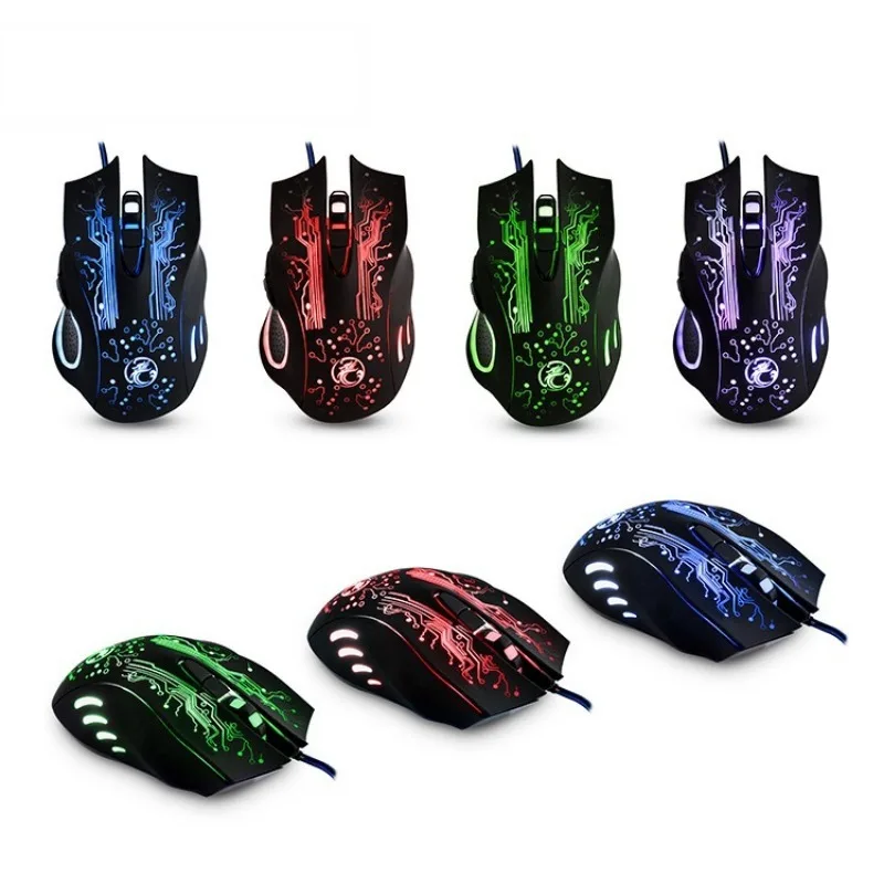 X9 3200DPI E-Sports Wired Gaming Mouse LED Optische 6D Mute USB Für PC Computer Laptop