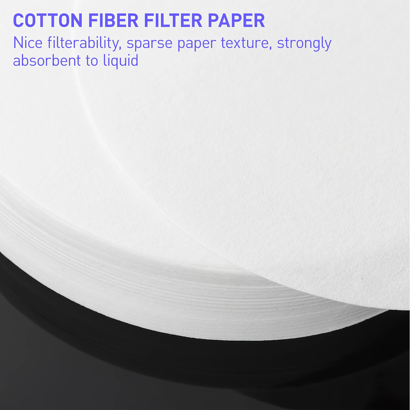 

200pcs Qualitative Filter Paper Medium Speed Round Shaped Lab Filters for Chemistry Experiment Teaching Equipment