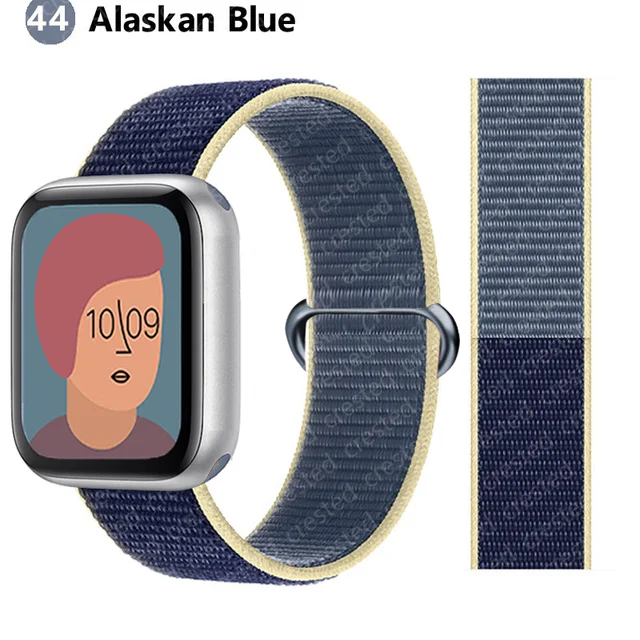 Nylon strap For Apple Watch band 45mm 44mm 42mm 41mm Ultra 2 49mm 40mm pulseira Bracelet Correa iwatch series 9 8 7 6 SE 5 4 3