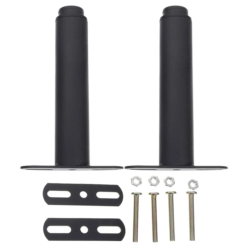 

2Sets Bed Support Legs Adjustable Height 150mm Metal Furniture Legs for Bed Frame Sofa Cabinet Black Dresser Feet