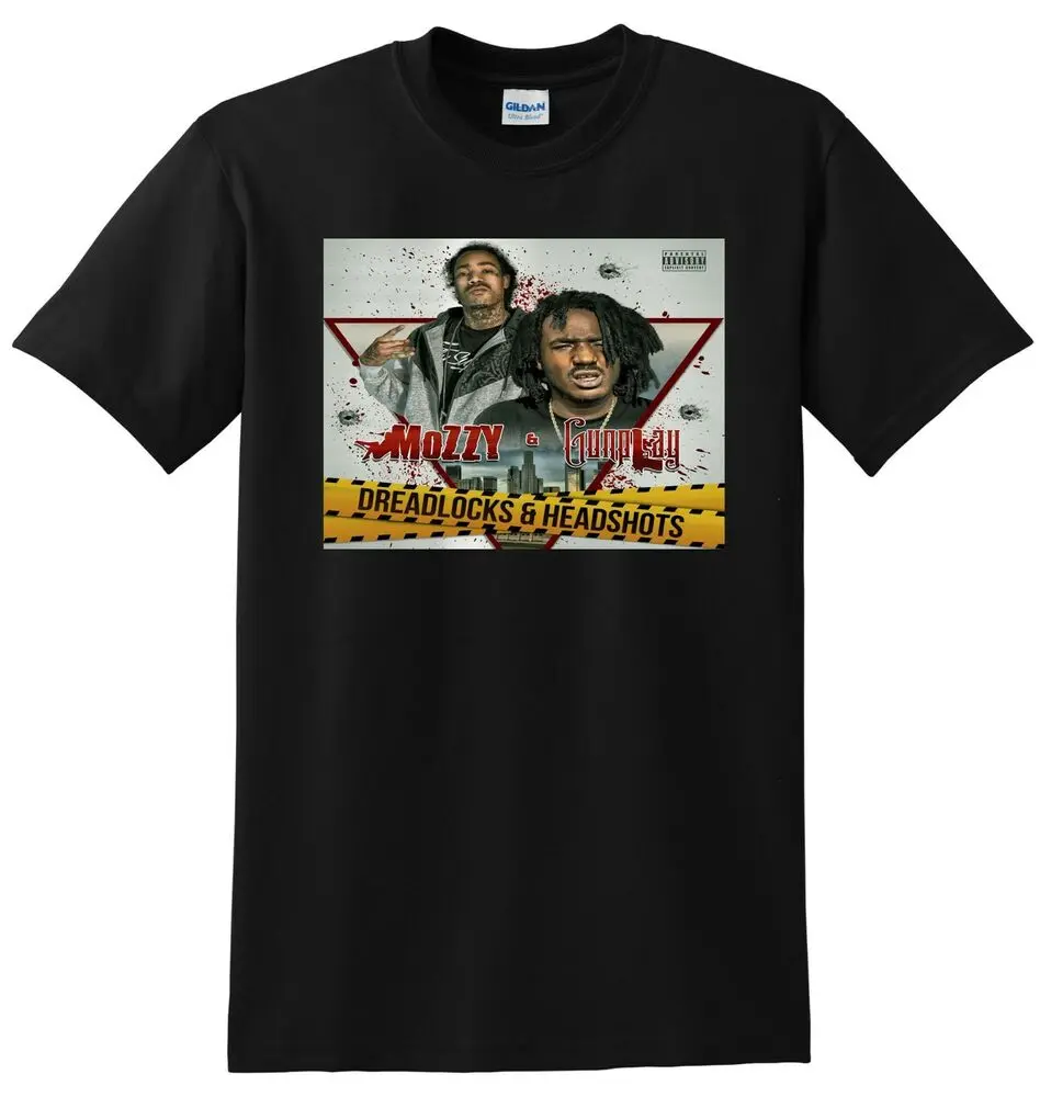 MOZZY T SHIRT dreadlocks and headshots vinyl cd cover SMALL MEDIUM LARGE XL