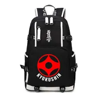 Nueva mochila Kyokushin de Karate, mochila escolar Wukong, moda Oxford para estudiantes, bolsa de mensajero de Anime, bolsa informal para ordenador portátil con cremallera