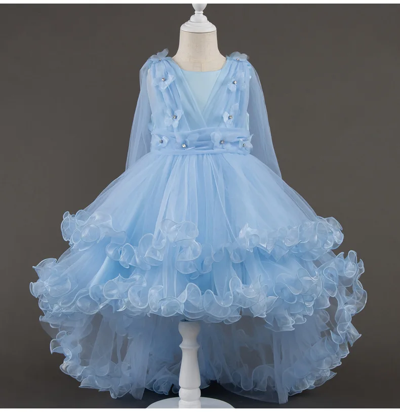 

2026 New Girls' Puffy Dress Performance Dress, Princess Dress For Children 2 To 10 Years, children's Birthday Party Dress