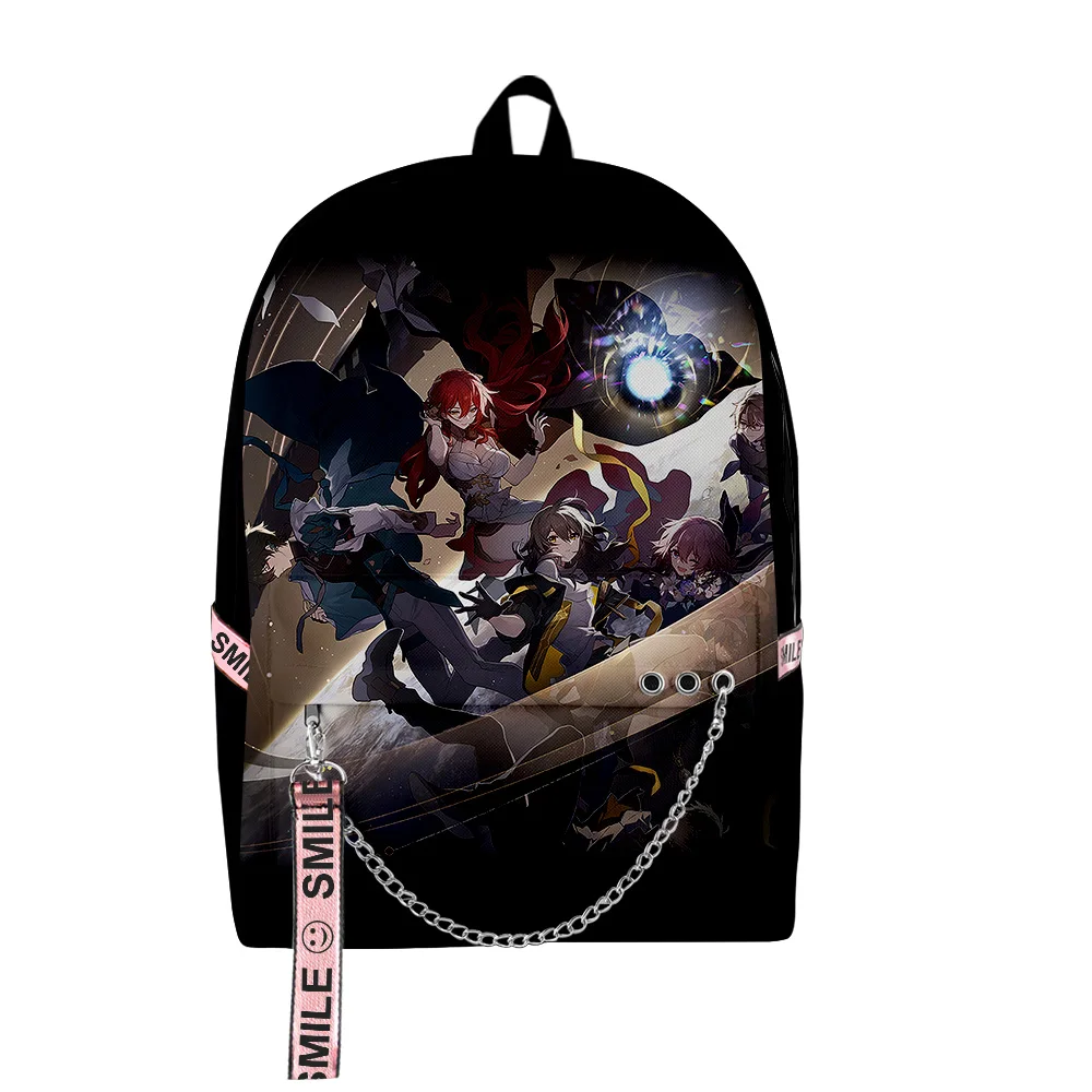 Game Honkai Star Rail Anime Zipper Rucksack 2023 Casual Style Harajuku Schoolbag Unique Travel Bag