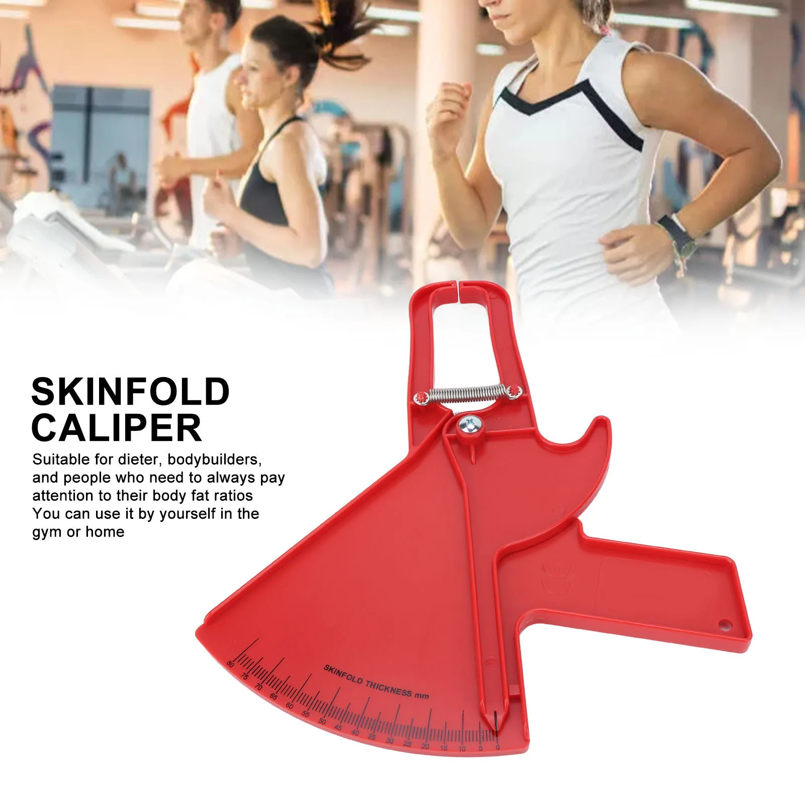 Body Skin Caliper Plastic Body Fat Caliper Professional Double Spring Body Measurement Tape for Measurement