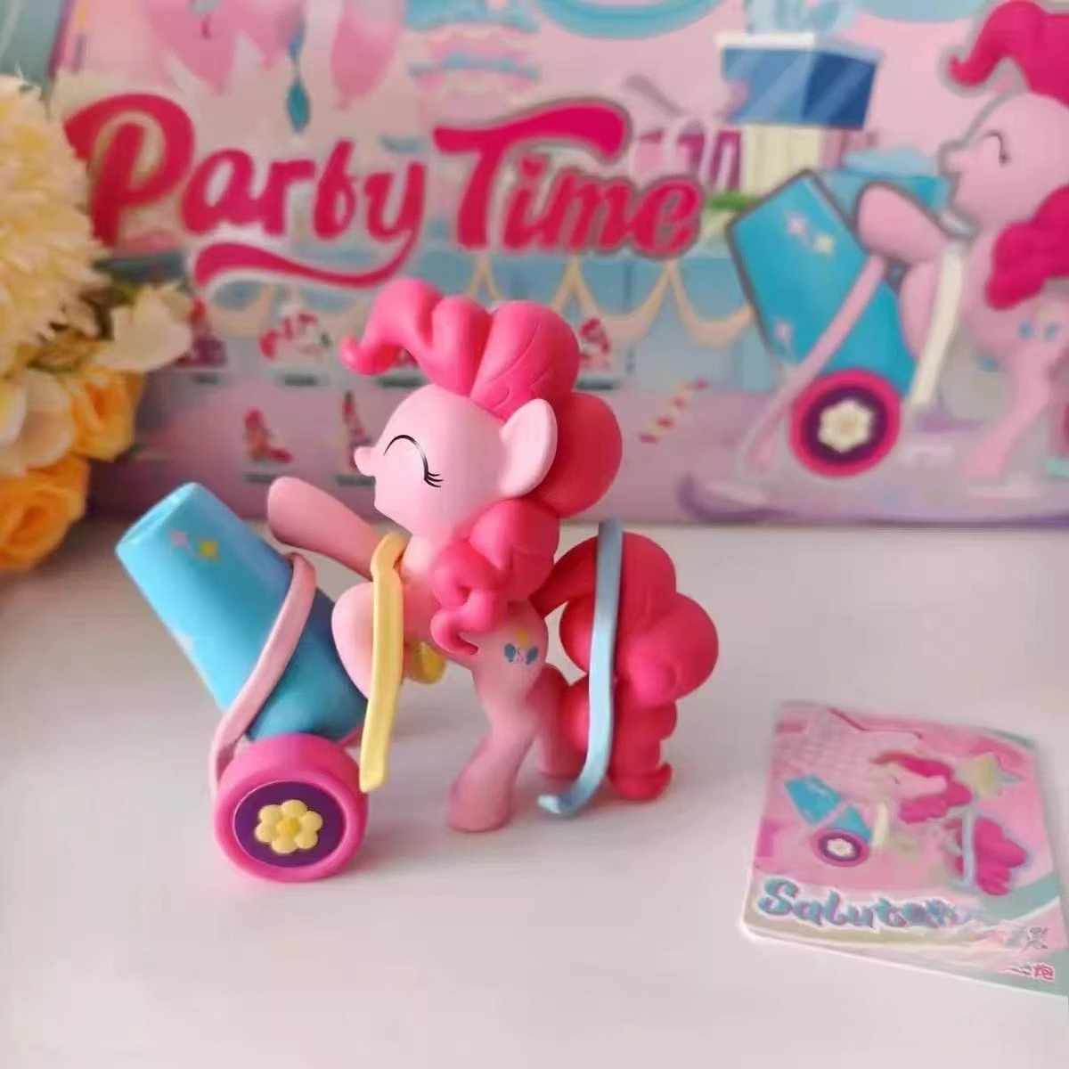 Hasbro genuino My Little Pony Party Time Series Kawaii Twilight Sparkle Pinkie Pie Rainbow Dash caja ciega regalo de cumpleaños juguetes para niños