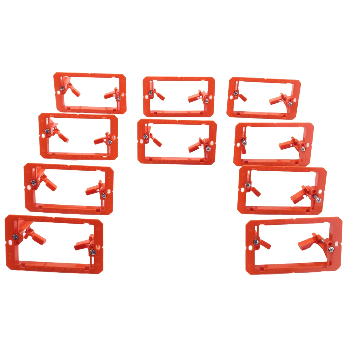 wall plate bracketLow Voltage Mounting Bracket 1 Gang Multipurpose Drywall Mounting Wall Plate Bracket - (Single Gang, 10 Pack)