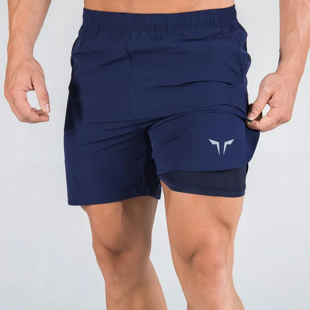 Summer 2024 Running Shorts Men 2 In 1 Sports Jogging Fitness Shorts Men\'s Gym Training Quick-drying Sports Shorts Male short