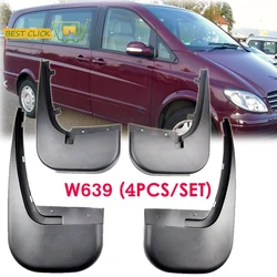 OE Styled Molded Car Mud Flaps For Mercedes Benz Vito Viano W639 2006 - 2010 Mudflaps Splash Guards Mudguards Car Styling