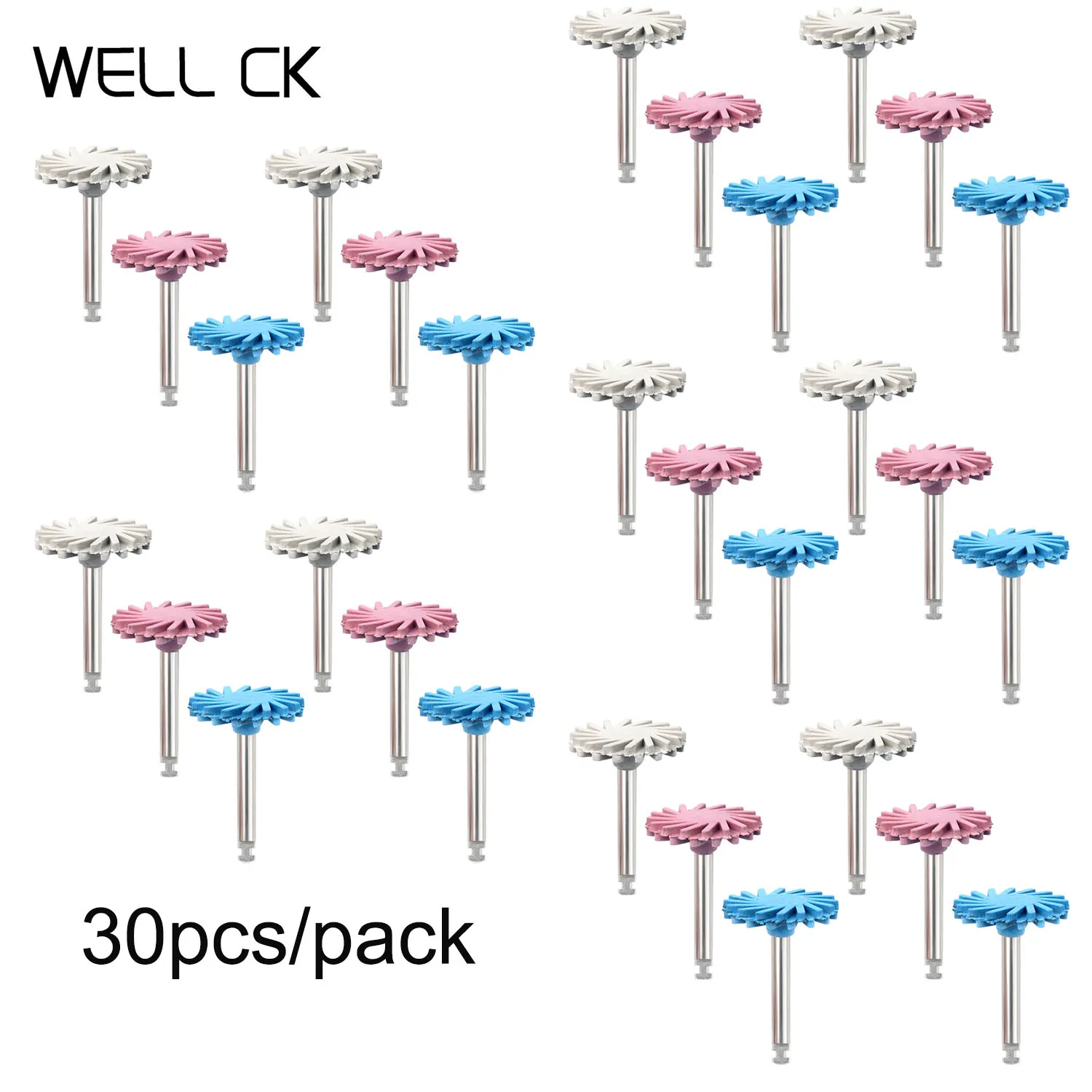 

30Pcs/pack Dental Rubber Polisher Composite Resin Polishing Disc 14mm Wheel Diamond System RA Disc 3 Colors Shipment From Mexico