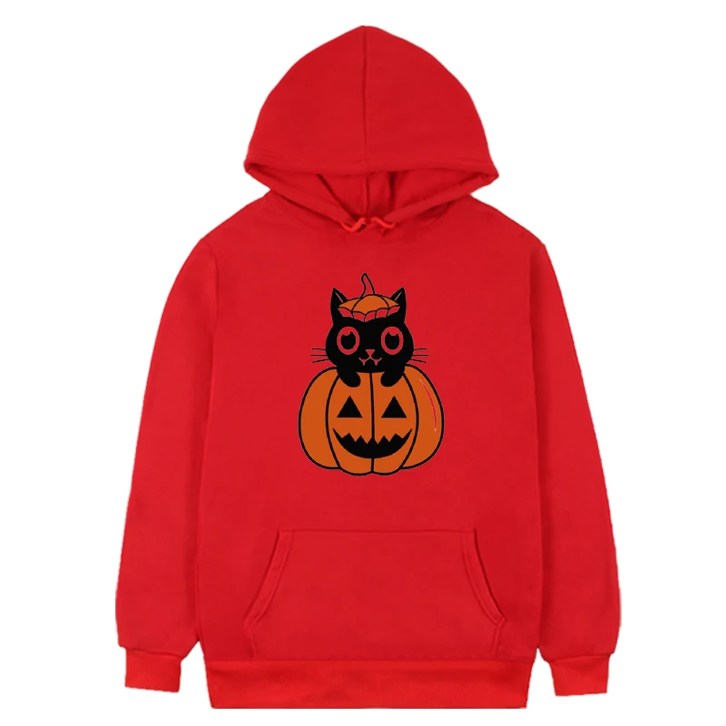 Pumpkin Halloween Sweatshirt Cat Halloween Winter Clothes Women Pumpkin Hoodies Fall Sweatshirt for Women m