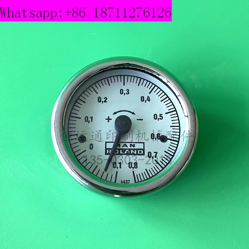 Roland Press Parts, Startup Pressure Gauge 0.15-0 Pressure Gauge