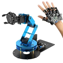 6 DOF Robot Arm Metal Alloy Manipulator for Arduino Robot DIY Kit to Somatosensory Gloves/Teach pendant STM32 Programmable Robot