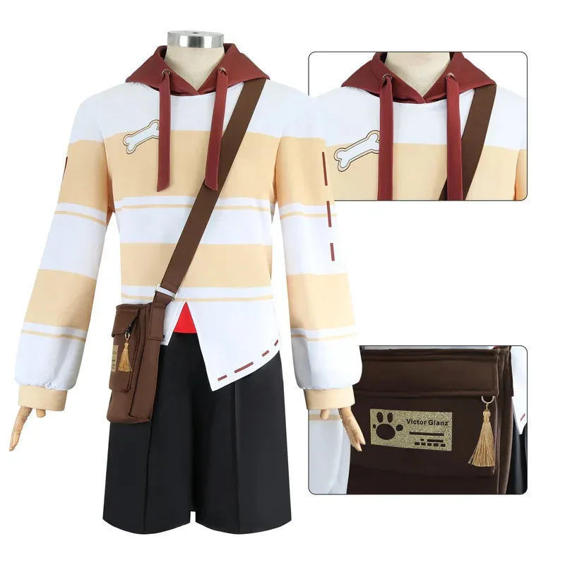 郵便配達員コスプレ衣装 ヴィクター・グラントススーツ ゲームアイデンティティV×ローソン クロスオーバー衣装 ハロウィンカーニバル制服 クリスマス小道具