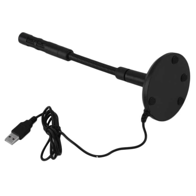 USB Microphone 360° Omnidirectional Microphone Wired Microphone Adjustable Angle For PC Conference Internet Phone