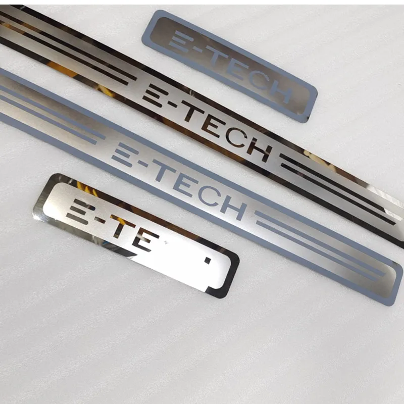 High-quality stainless steel Ultra-thin Door Sill Plate For Renault MEGANE CAPTUR KAPTUR CLIO E-TECH 2023 Car Styling