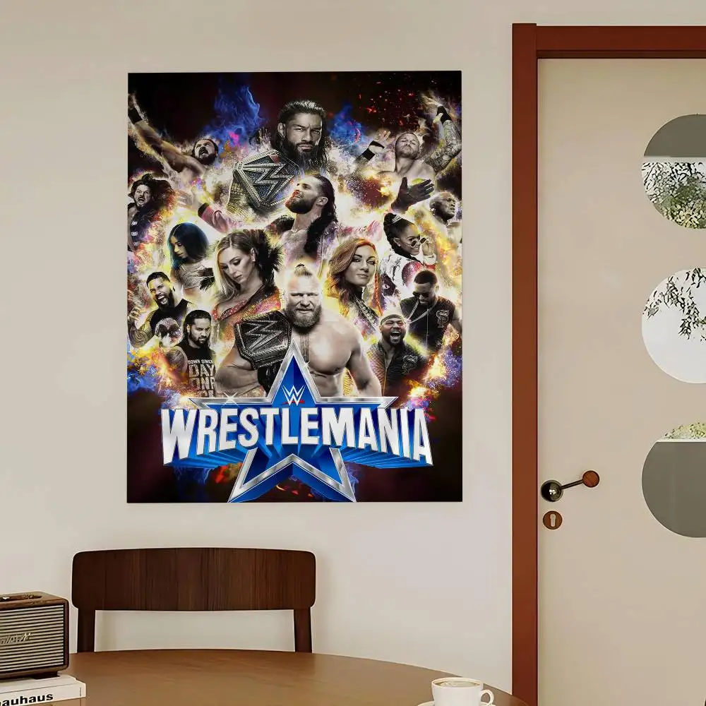 WWE WrestleMania Cartoon Tapestry Hippie Flower Wall Carpets Dorm Decor Art Home Decor