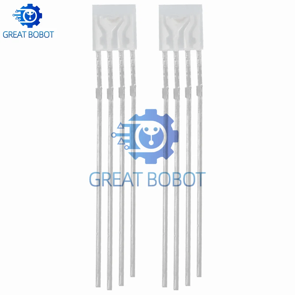 100pcs 2×5×5mm RGB Rectangular LEDs (BS): Diffused Lens, Common Cathode/Anode (R/G/B) – Great for DIY Projects